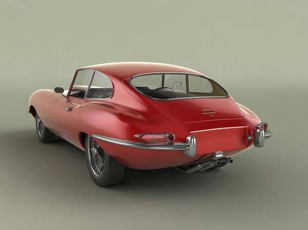 3dsmax e type coupe - Jaguar Etype coupe by desmonster
